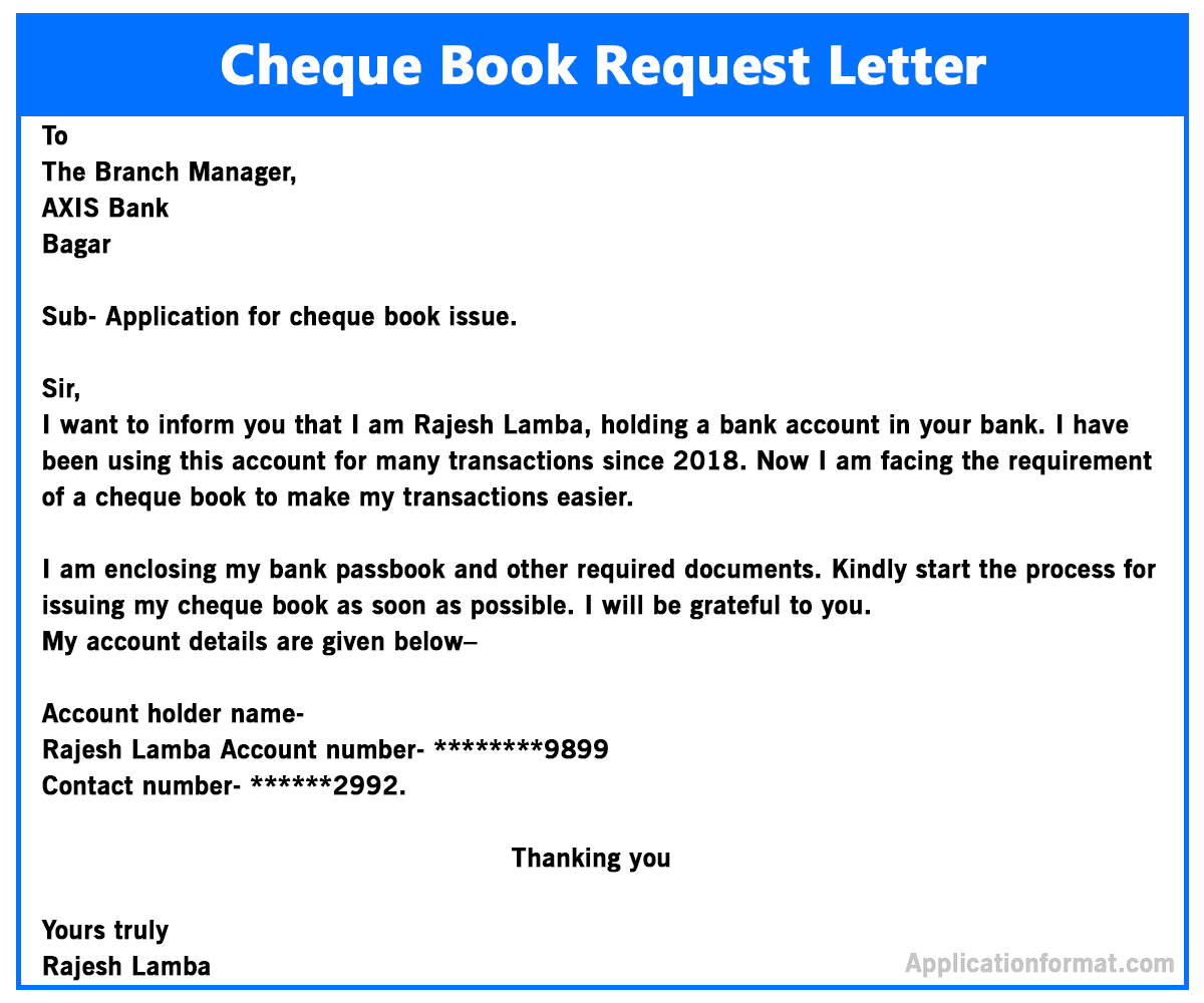 application for new passbook
