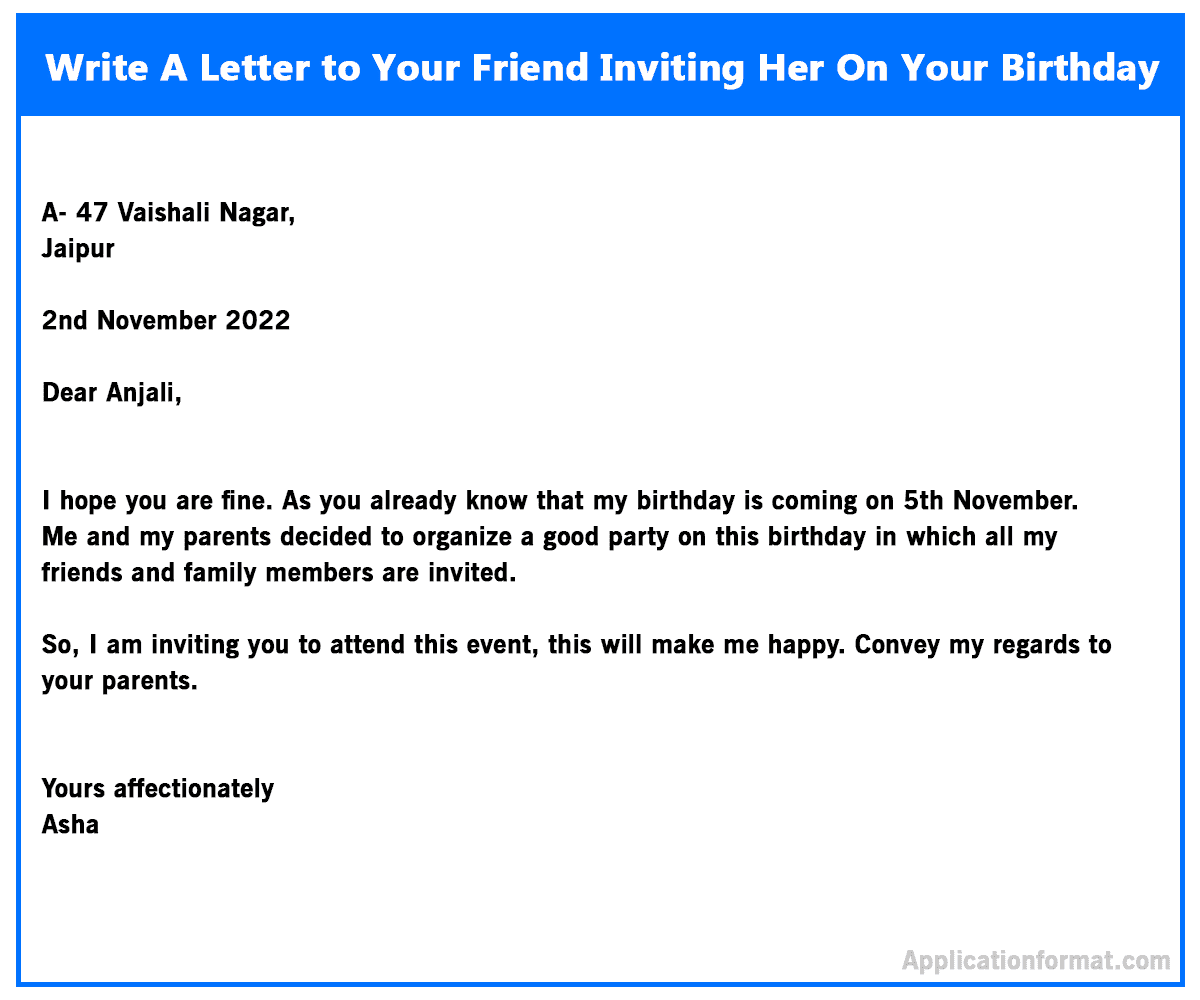 Birthday Invitation Letter Format In English Polito Weddings